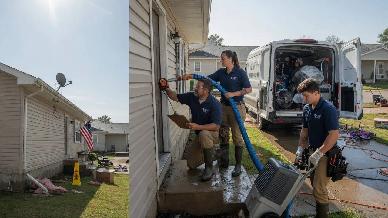 Ceiling Water Damage Restoration in New Trenton, IN near me